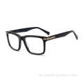 Neues klassisches Big Square Customized Logo Kunststoff Acetat Brille Frames